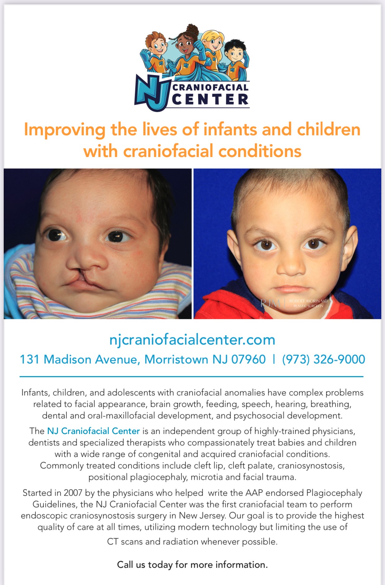 Improving the lives of infants and children with craniofacial conditions